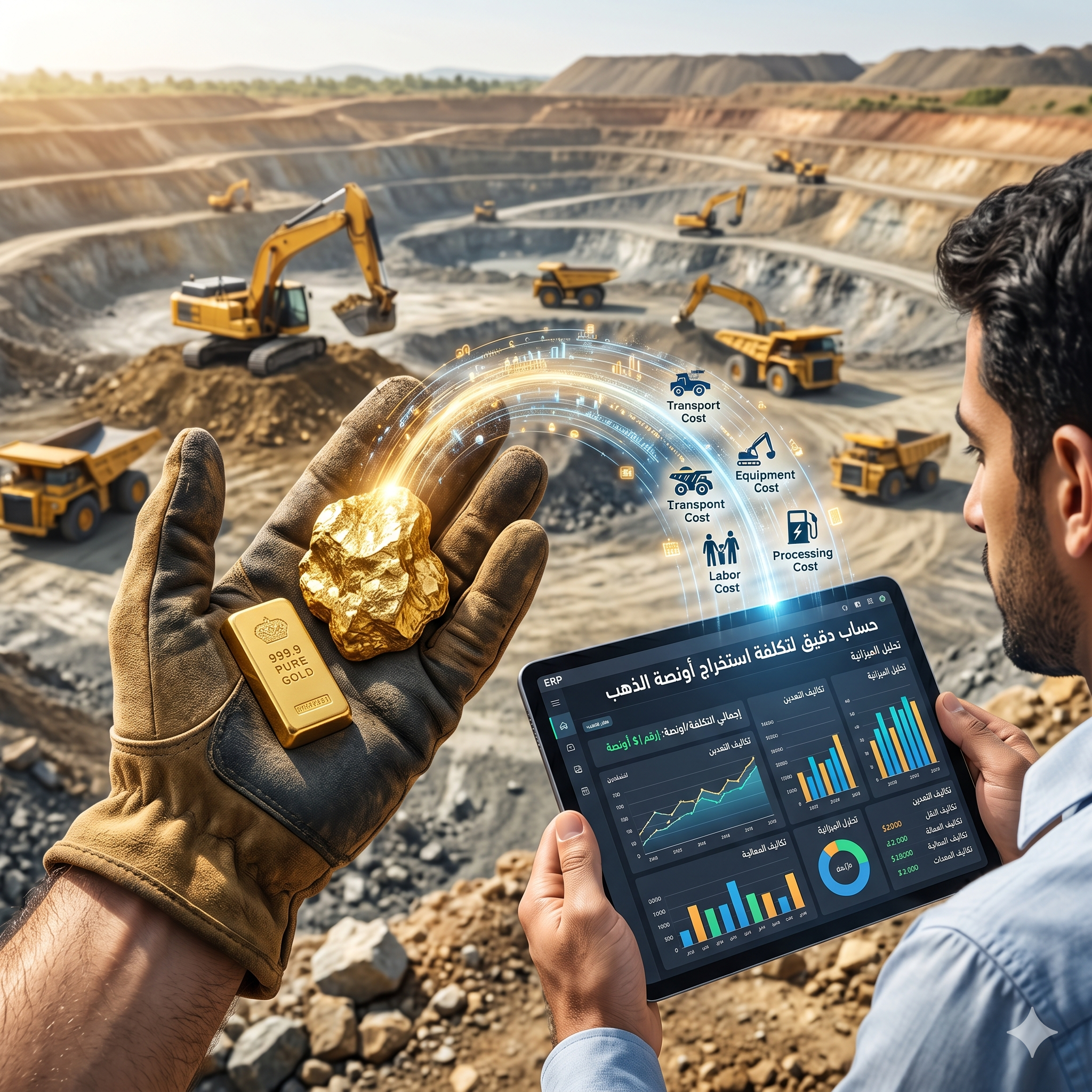 حساب تكلفة الأونصة في ERP
